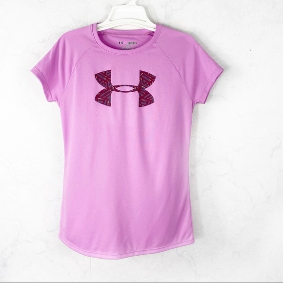 [Under Armour] Girls Logo T-Shirt - Picture 1 of 2